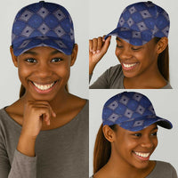 Indigo Diamond African Ankara Pattern Classic Cap