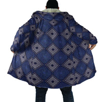 Indigo Diamond African Ankara Pattern Cloak