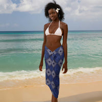 Indigo Diamond African Ankara Pattern Sarong