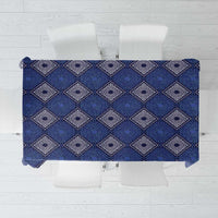 Indigo Diamond African Ankara Pattern Tablecloth