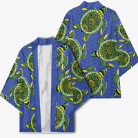 Emerald Turtle African Ankara Pattern Kimono