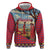 Kenya Adumu Dance Zip Hoodie Maasai Shuka Pattern - Kenyan Safari
