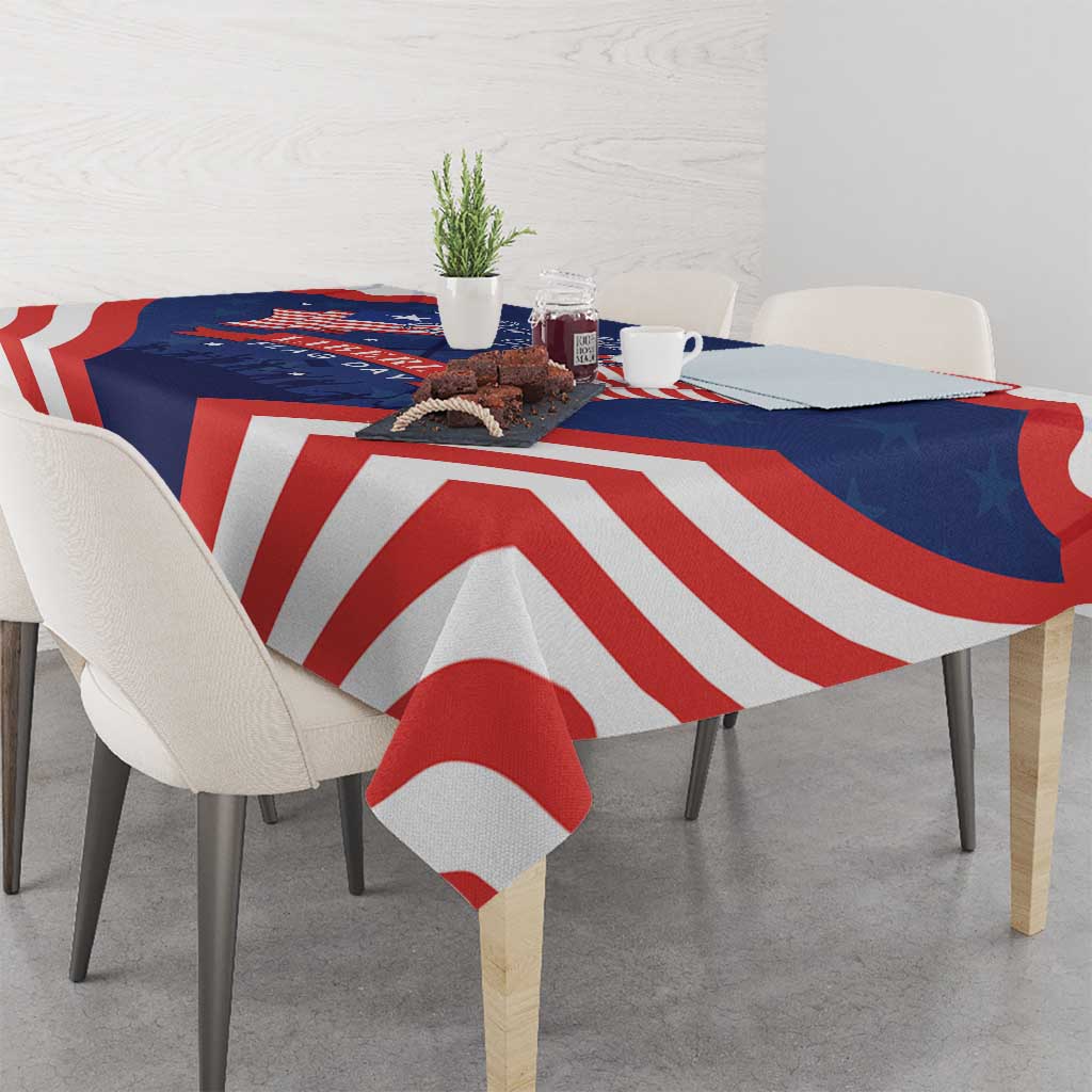 Happy Liberia Flag Day Tablecloth One Flag One People - Wonder Print Shop