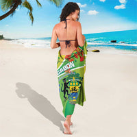 Gabon Independence Day Sarong Coat Of Arms With Map - Wonder Print Shop