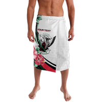 Personalized Sudan Lavalava Sudanese Secretary Bird With Hibiscus - Wonder Print Shop