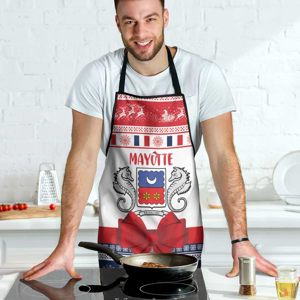 Mayotte Christmas Apron Joyeux Noel - Wonder Print Shop