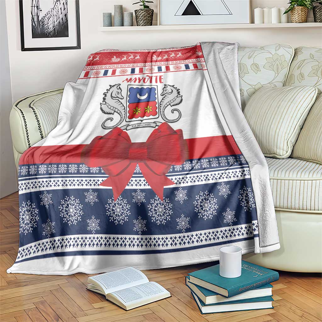 Mayotte Christmas Blanket Joyeux Noel - Wonder Print Shop