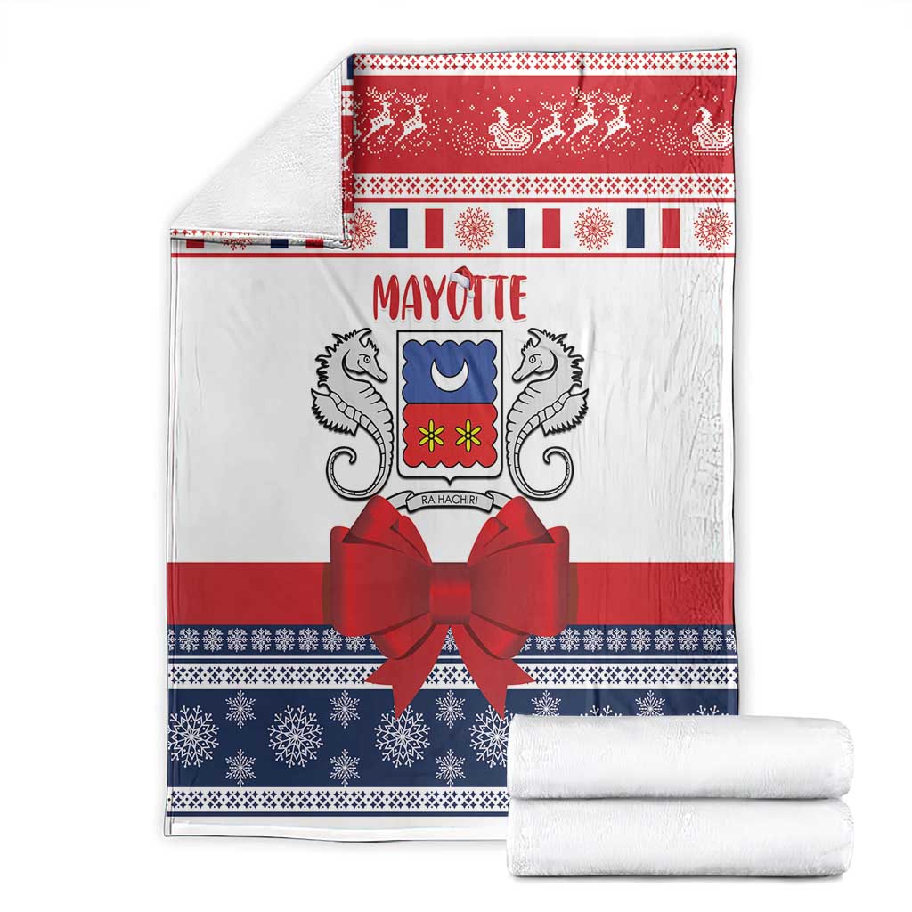 Mayotte Christmas Blanket Joyeux Noel - Wonder Print Shop