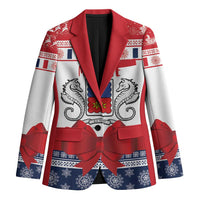Personalized Mayotte Christmas Blazer Joyeux Noel - Wonder Print Shop