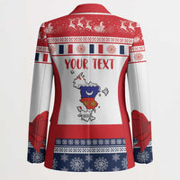 Personalized Mayotte Christmas Blazer Joyeux Noel - Wonder Print Shop