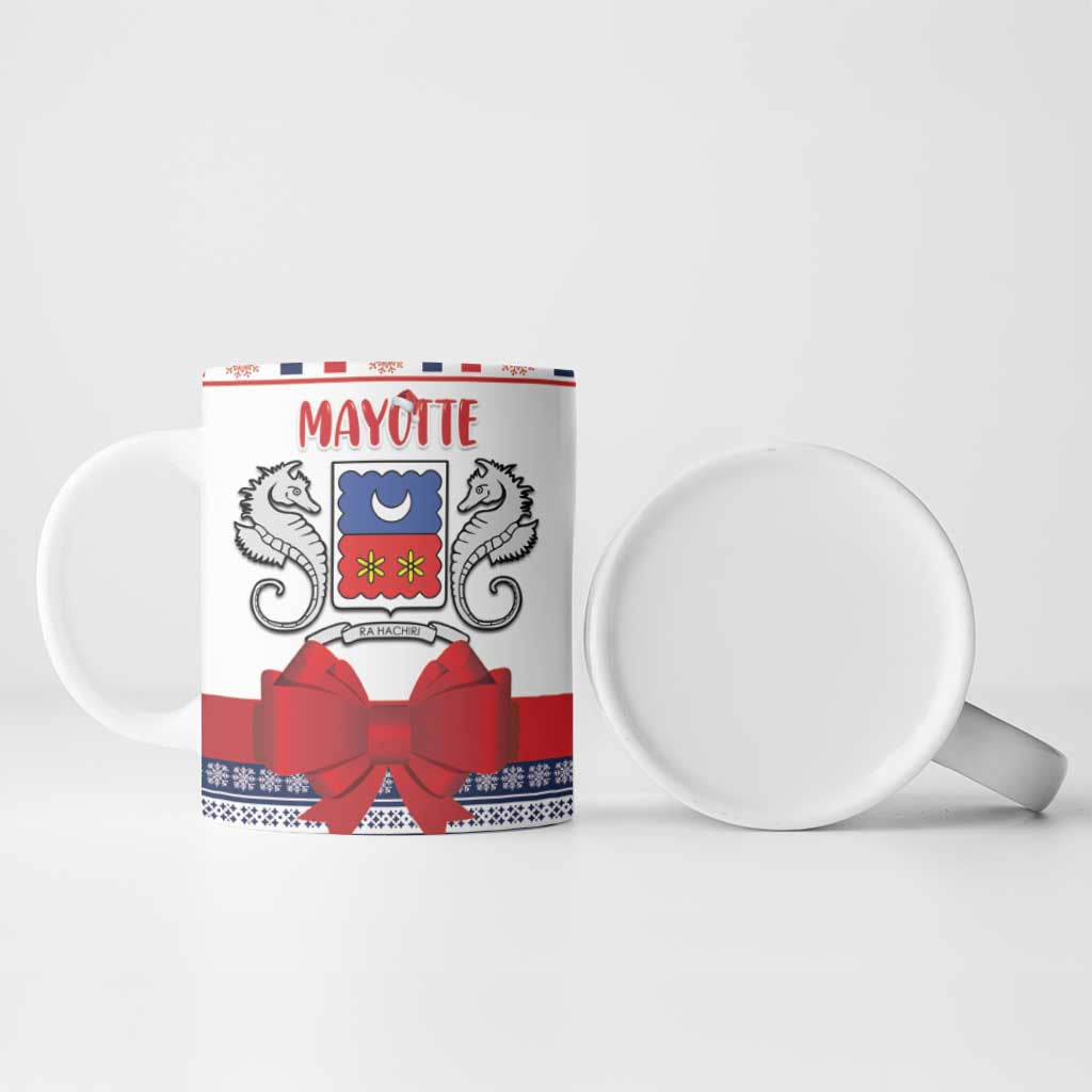 Personalized Mayotte Christmas Ceramic Mug Joyeux Noel - Wonder Print Shop
