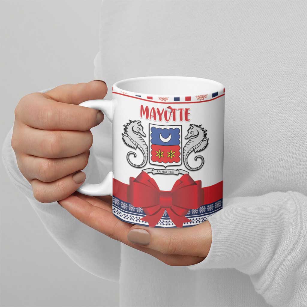 Personalized Mayotte Christmas Ceramic Mug Joyeux Noel - Wonder Print Shop