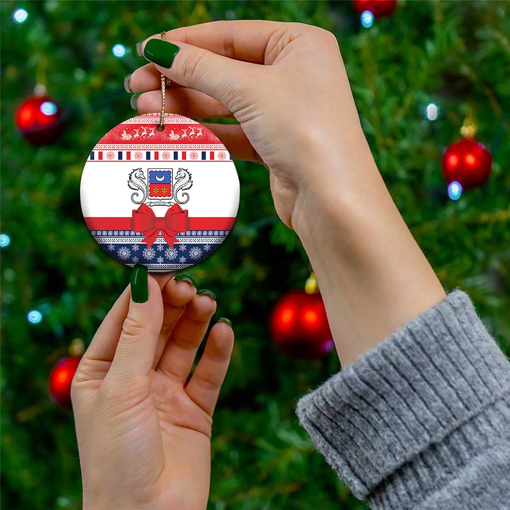 Mayotte Christmas Ceramic Ornament Joyeux Noel - Wonder Print Shop