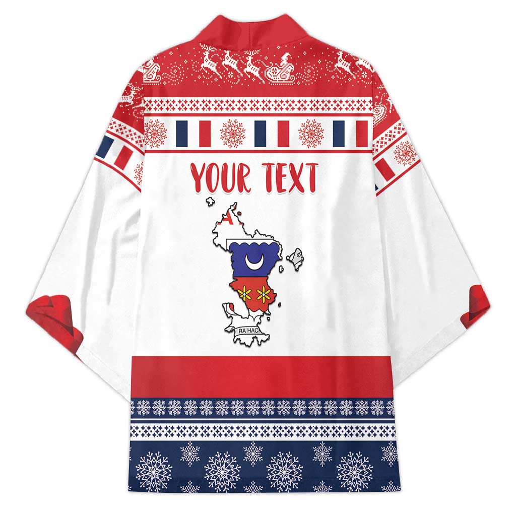 Personalized Mayotte Christmas Kimono Joyeux Noel - Wonder Print Shop