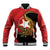 East Timor Independence Day Baseball Jacket 49th Anniversary - Crocodile Curve Style - Wonder Print Shop