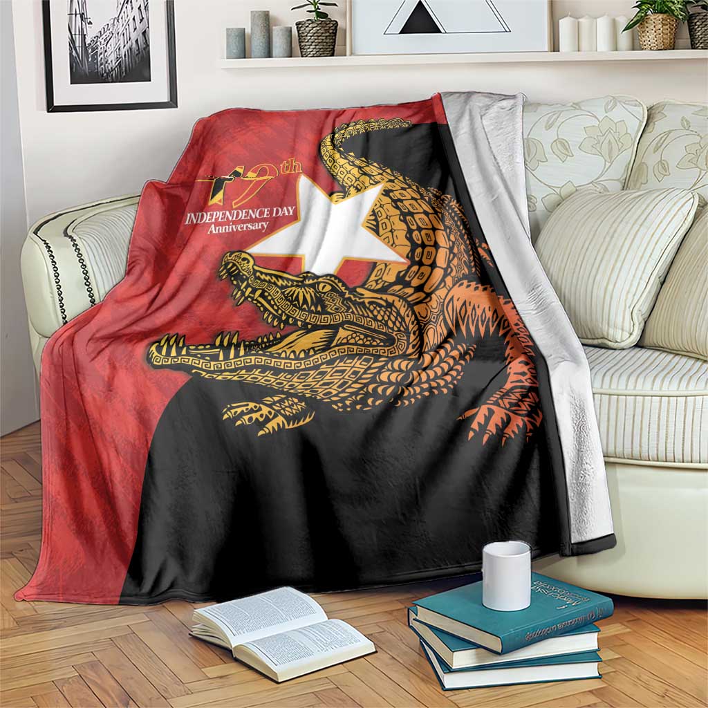 East Timor Independence Day Blanket 49th Anniversary - Crocodile Curve Style