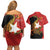 East Timor Independence Day Couples Matching Off Shoulder Short Dress and Hawaiian Shirt 49th Anniversary - Crocodile Curve Style - Wonder Print Shop