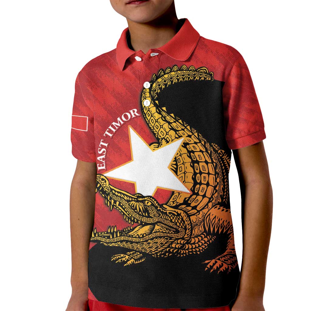 East Timor Independence Day Kid Polo Shirt 49th Anniversary - Crocodile Curve Style - Wonder Print Shop