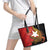 East Timor Independence Day Leather Tote Bag 49th Anniversary - Crocodile Curve Style - Wonder Print Shop