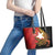 East Timor Independence Day Leather Tote Bag 49th Anniversary - Crocodile Curve Style - Wonder Print Shop