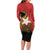 East Timor Independence Day Long Sleeve Bodycon Dress 49th Anniversary - Crocodile Curve Style - Wonder Print Shop