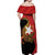 East Timor Independence Day Off Shoulder Maxi Dress 49th Anniversary - Crocodile Curve Style - Wonder Print Shop