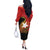 East Timor Independence Day Off The Shoulder Long Sleeve Dress 49th Anniversary - Crocodile Curve Style - Wonder Print Shop