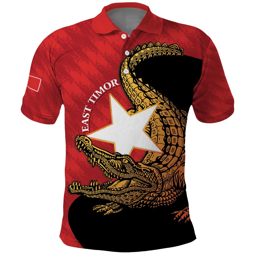 East Timor Independence Day Polo Shirt 49th Anniversary - Crocodile Curve Style - Wonder Print Shop