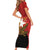 East Timor Independence Day Short Sleeve Bodycon Dress 49th Anniversary - Crocodile Curve Style - Wonder Print Shop