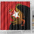 East Timor Independence Day Shower Curtain 49th Anniversary - Crocodile Curve Style