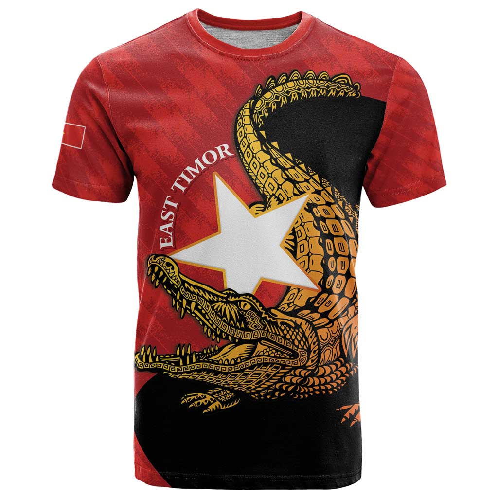 East Timor Independence Day T Shirt 49th Anniversary - Crocodile Curve Style - Wonder Print Shop