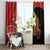 East Timor Independence Day Window Curtain 49th Anniversary - Crocodile Curve Style - Wonder Print Shop