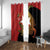 East Timor Independence Day Window Curtain 49th Anniversary - Crocodile Curve Style - Wonder Print Shop