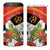 Personalised East Timor Independence Day 4 in 1 Can Cooler Tumbler Timor Pigeon Mix Hibiscus Pattern - Wonder Print Shop