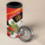 Personalised East Timor Independence Day 4 in 1 Can Cooler Tumbler Timor Pigeon Mix Hibiscus Pattern - Wonder Print Shop