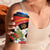 Personalised East Timor Independence Day 4 in 1 Can Cooler Tumbler Timor Pigeon Mix Hibiscus Pattern - Wonder Print Shop