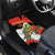 Personalised East Timor Independence Day Car Mats Timor Pigeon Mix Hibiscus Pattern - Wonder Print Shop