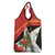 Personalised East Timor Independence Day Grocery Bag Timor Pigeon Mix Hibiscus Pattern