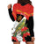 Personalised East Timor Independence Day Hoodie Dress Timor Pigeon Mix Hibiscus Pattern