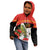 Personalised East Timor Independence Day Kid Hoodie Timor Pigeon Mix Hibiscus Pattern - Wonder Print Shop