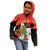 Personalised East Timor Independence Day Kid Hoodie Timor Pigeon Mix Hibiscus Pattern - Wonder Print Shop