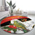 Personalised East Timor Independence Day Round Carpet Timor Pigeon Mix Hibiscus Pattern