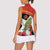 Personalised East Timor Independence Day Women Sleeveless Polo Shirt Timor Pigeon Mix Hibiscus Pattern - Wonder Print Shop