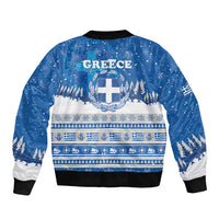 Greece Christmas Bomber Jacket Saint Basil Kala Cristouyenna - Wonder Print Shop