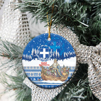 Greece Christmas Ceramic Ornament Saint Basil Kala Cristouyenna - Wonder Print Shop