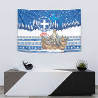 Greece Christmas Tapestry Saint Basil Kala Cristouyenna - Wonder Print Shop