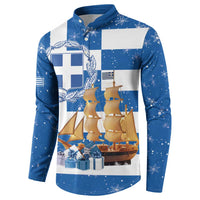 Greece Karavaki Christmas Button Sweatshirt Merry Chirstmas 2025 - Wonder Print Shop