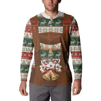 Germany Bavarian Christmas Button Sweatshirt German Heritage Costume - Wonder Print Shop