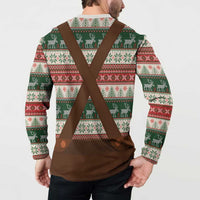 Germany Bavarian Christmas Button Sweatshirt German Heritage Costume - Wonder Print Shop