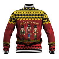Germany Nussknacker Christmas Baseball Jacket Crack Deez Nuts - Wonder Print Shop